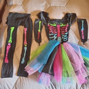 Girl's Skeleton Costume
